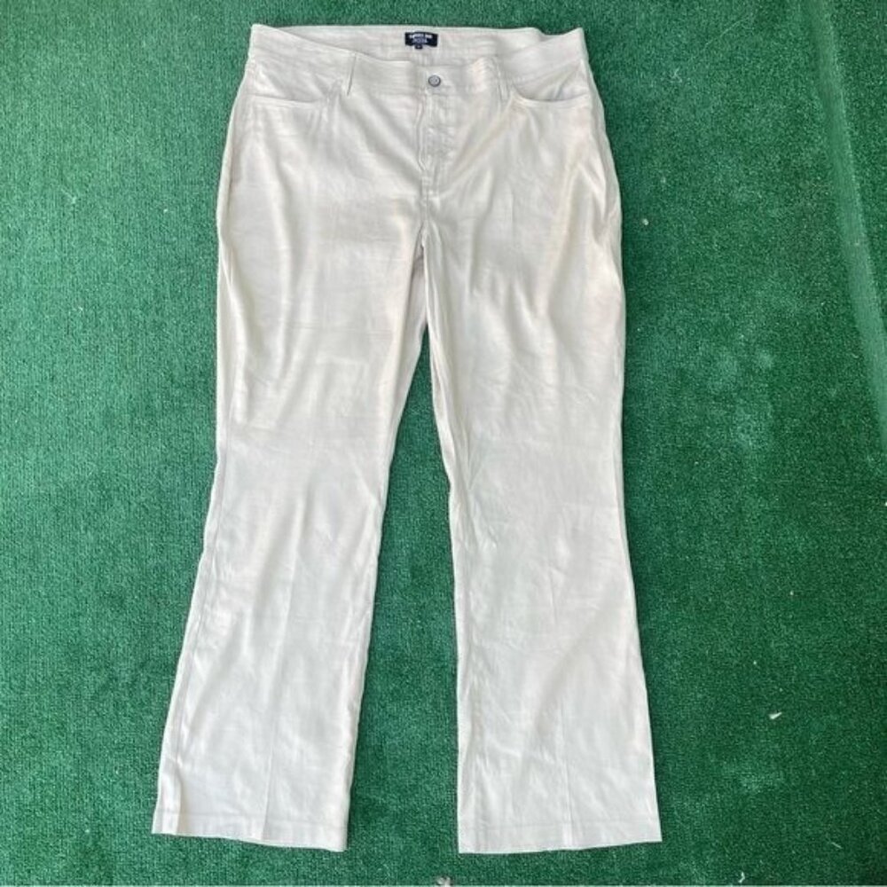 NYDJ Khaki Trouser Pants from Curves 360 Line Size 16 - Picture 1 of 9